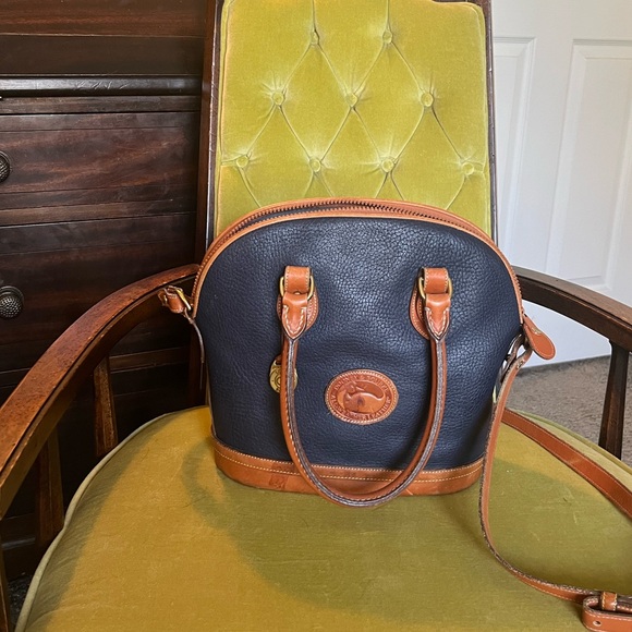 Dooney & Bourke Handbags - Dooney & Bourke navy blue leather handbag.